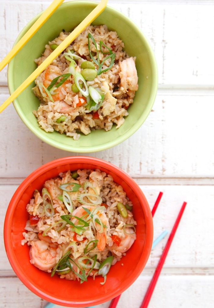 Shrimp Un-Fried Rice from Weelicious