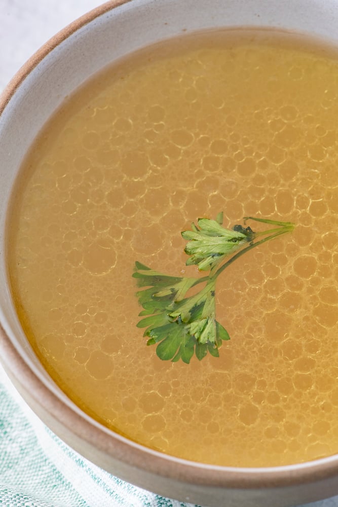 Slow Cooker Bone Broth from Weelicious.com