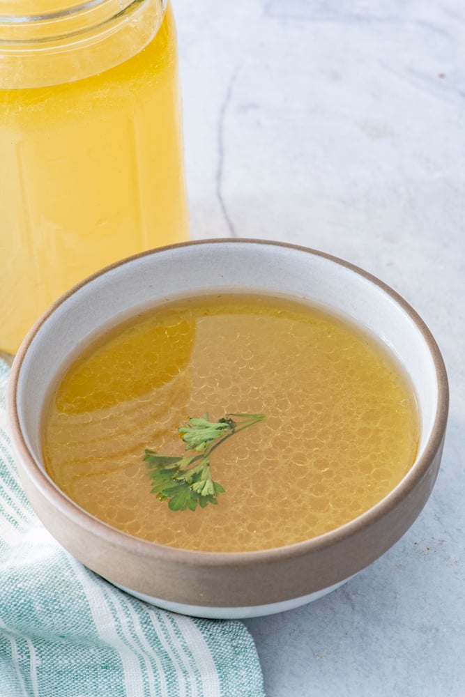 Slow Cooker Bone Broth from Weelicious.com