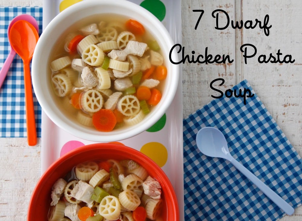 7 Dwarf Chicken Pasta Soup from Weelicious