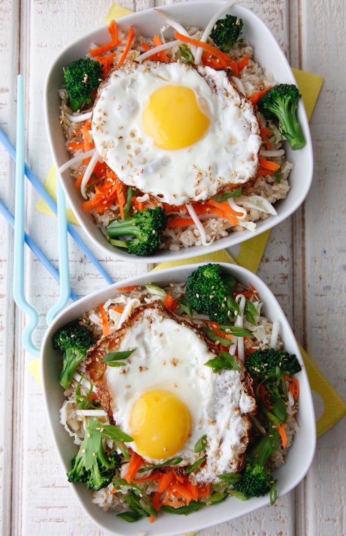 Asian Rice Bowls with Egg from weelicious.com