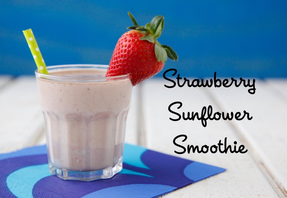 Strawberry Sunflower Smoothie from weelicious.com