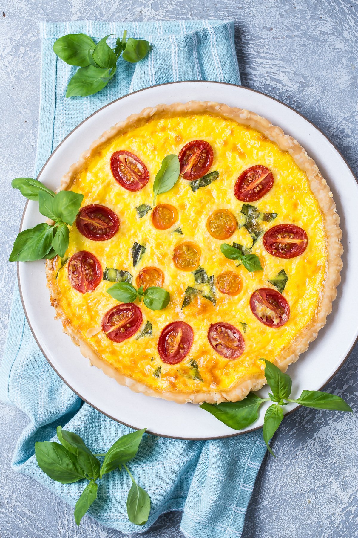 Caprese Quiche