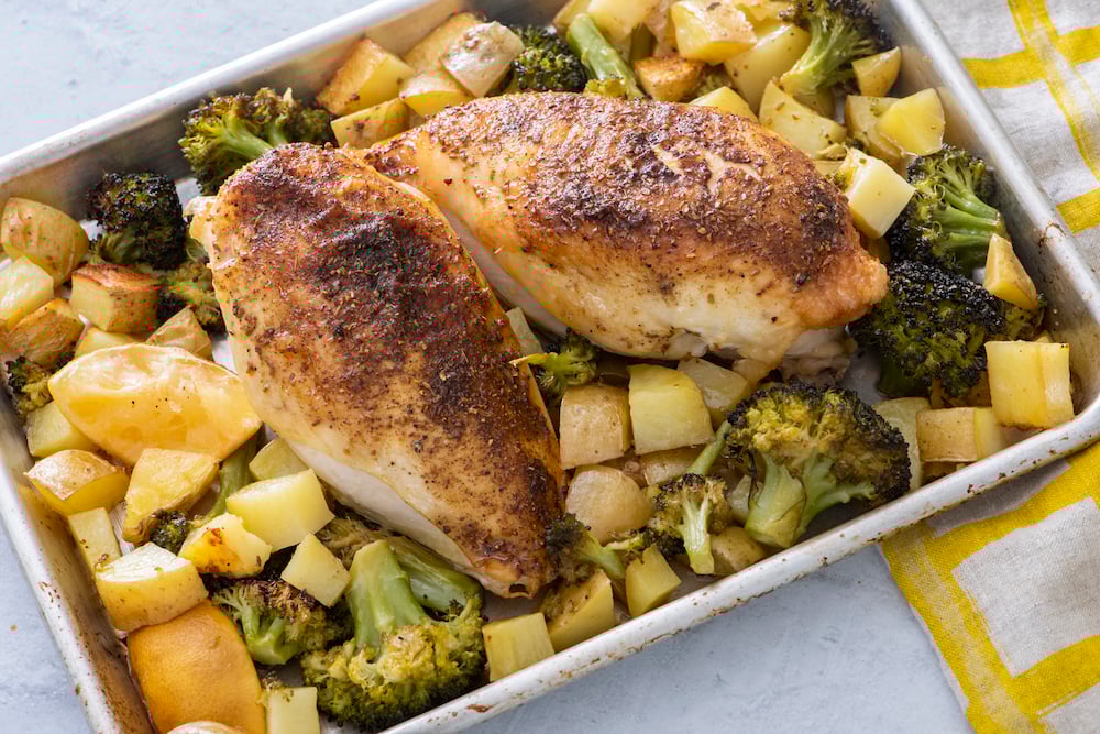 Middle Eastern Sheet Pan Chicken Dinner