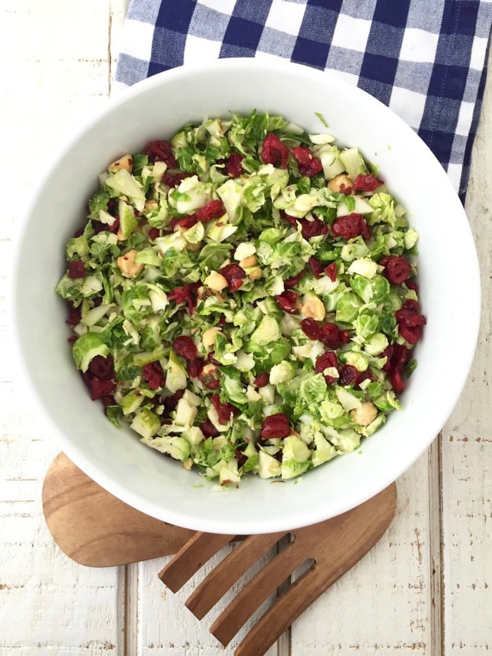 Chopped Brussels Sprouts Salad from weelicious.com