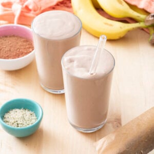 Chocolate Almond Butter Smoothie from Weelicious.com