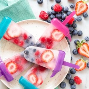 Coconut Fruit Popsicles from weelicious.com