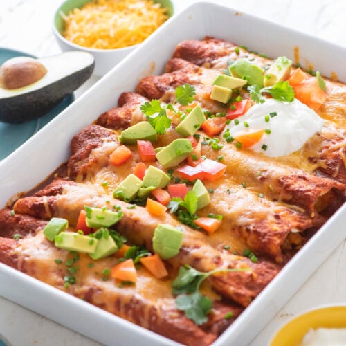 Sweet Potato Black Bean Enchiladas - Weelicious