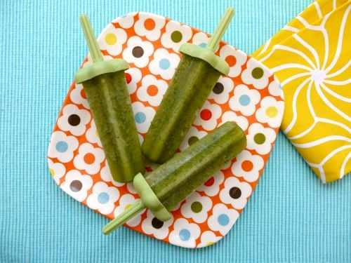 Green Ice Pops recipe from weelicious.com