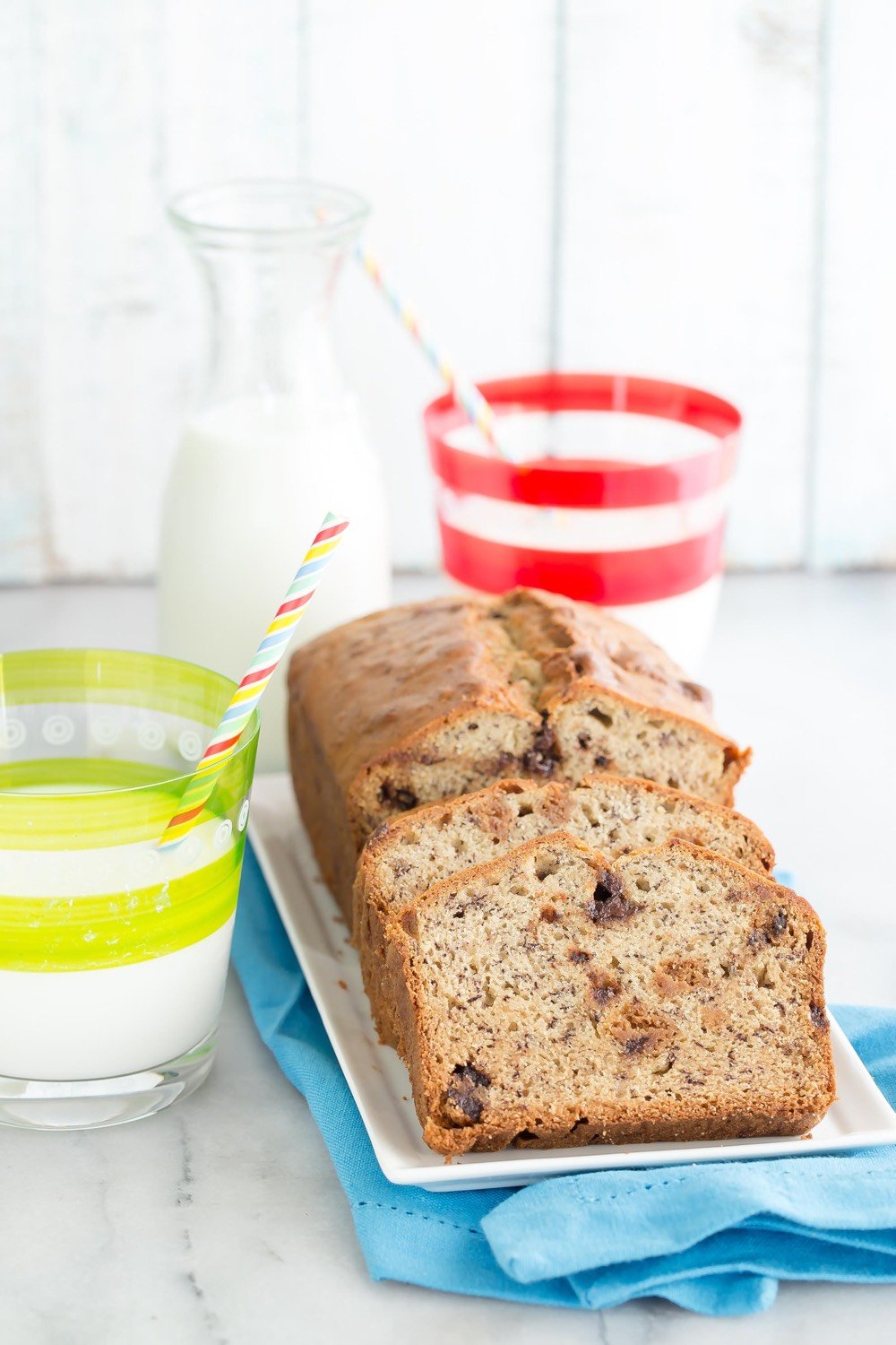 Banana Chocolate Chip Cookie Bread from weelicious.com