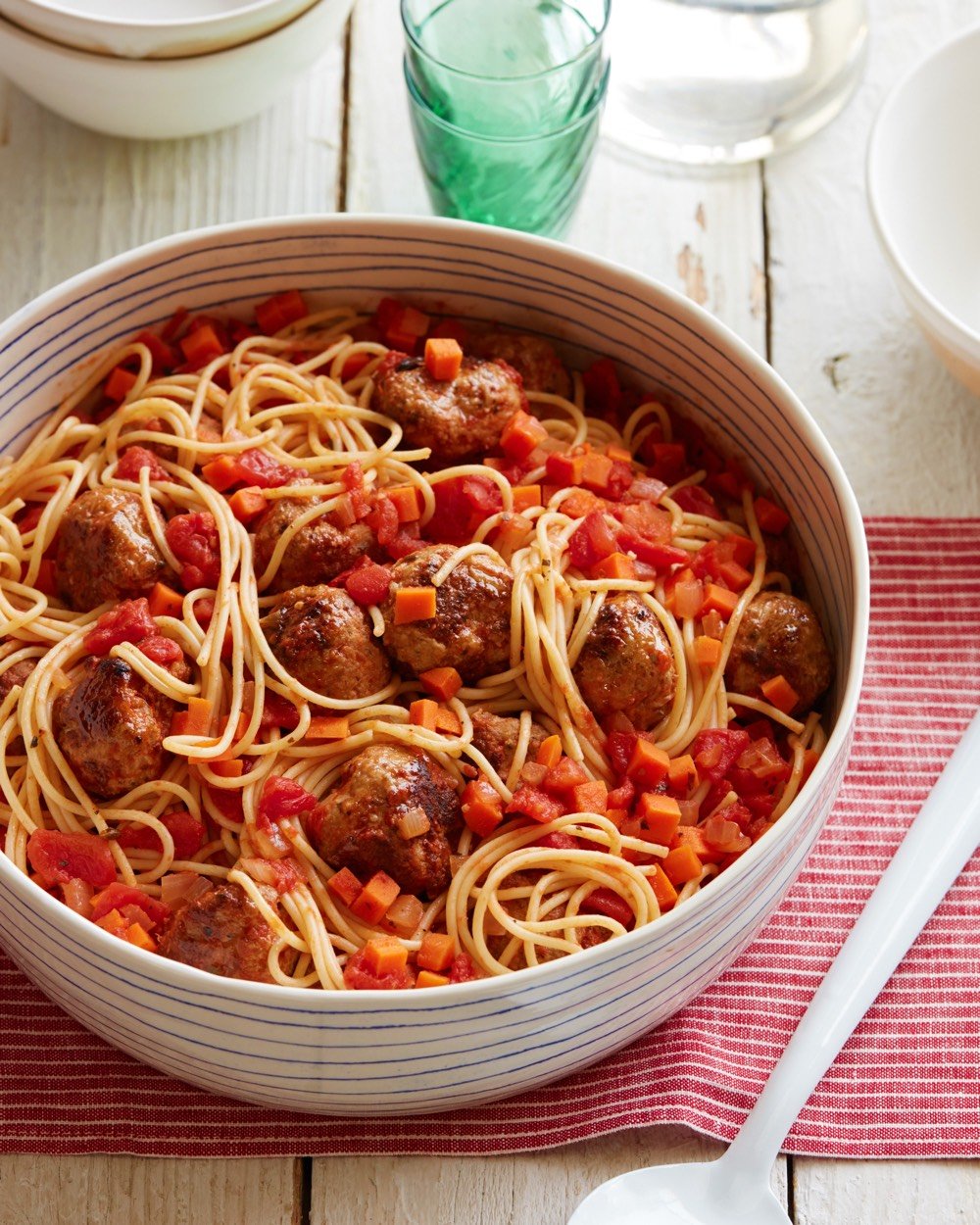 Spaghetti and Turkey Meatballs | Weelicious