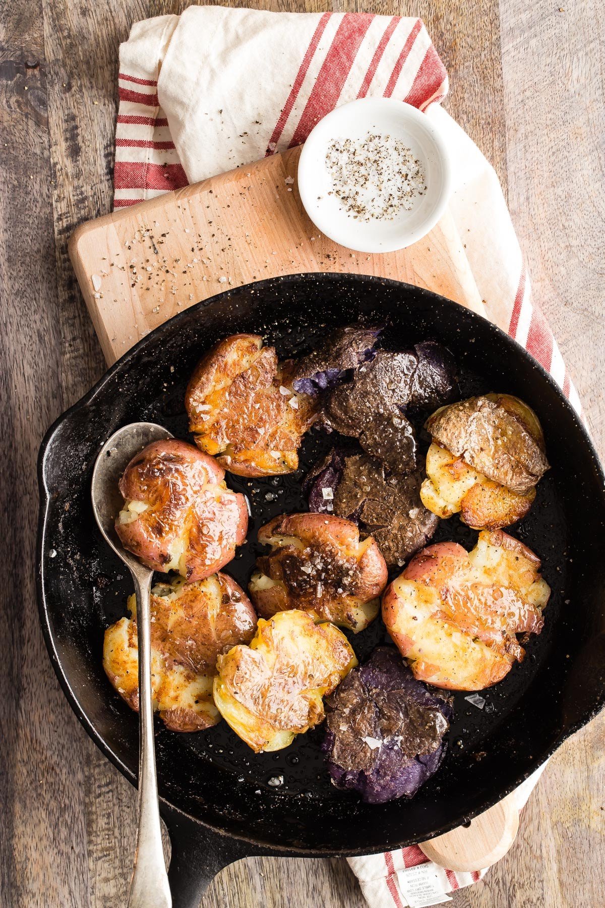 Panfried Smashed Potatoes Recipe