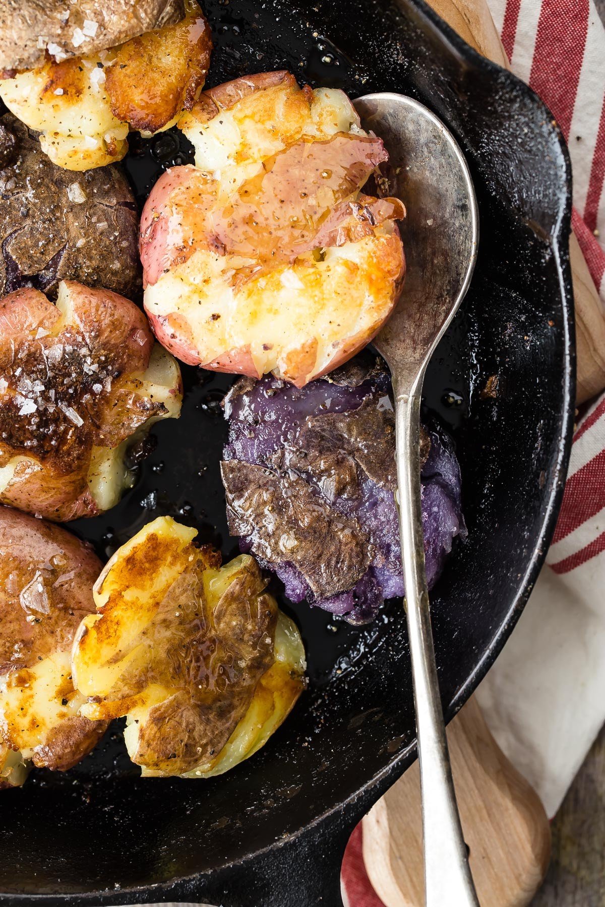 Panfried Smashed Potatoes Recipe