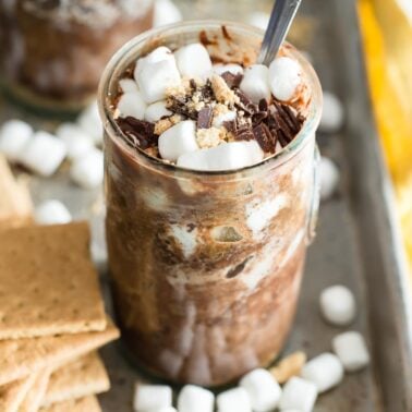 Microwave S'mores Mug Cakes from weelicious.com