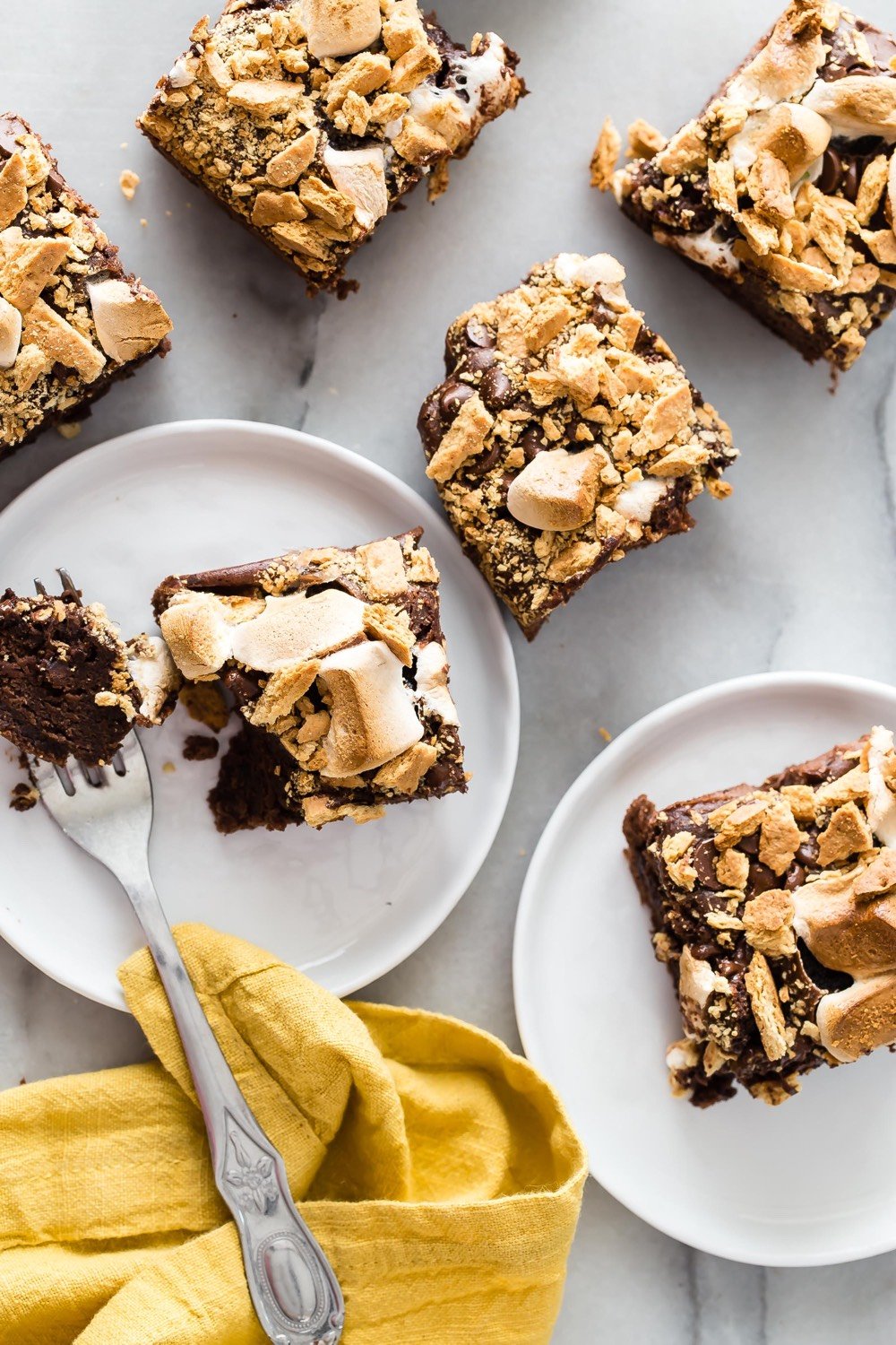 Smores Cakey Black Bean Brownies from weelicious.com