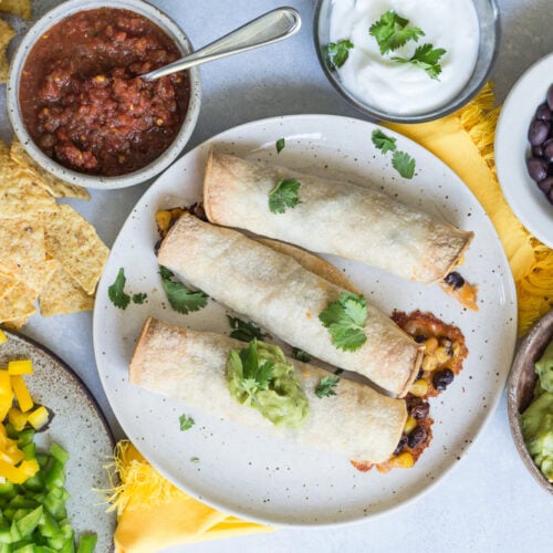 DIY Baked Taquitos Weelicious