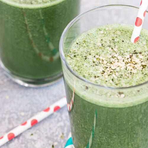 Vanilla Kale Spirulina Smoothie Weelicious