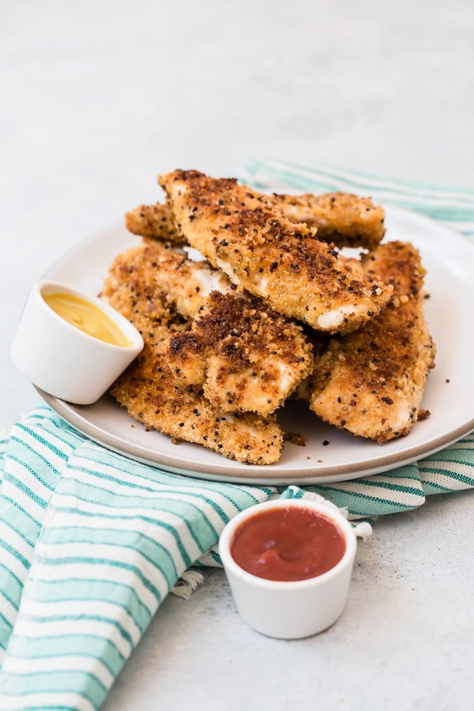 Crunchy Quinoa Crusted Chicken Tenders from Weelicious.com