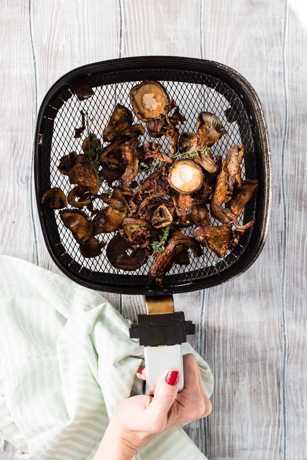 Air Fryer Wild Mushrooms from Weelicious.com