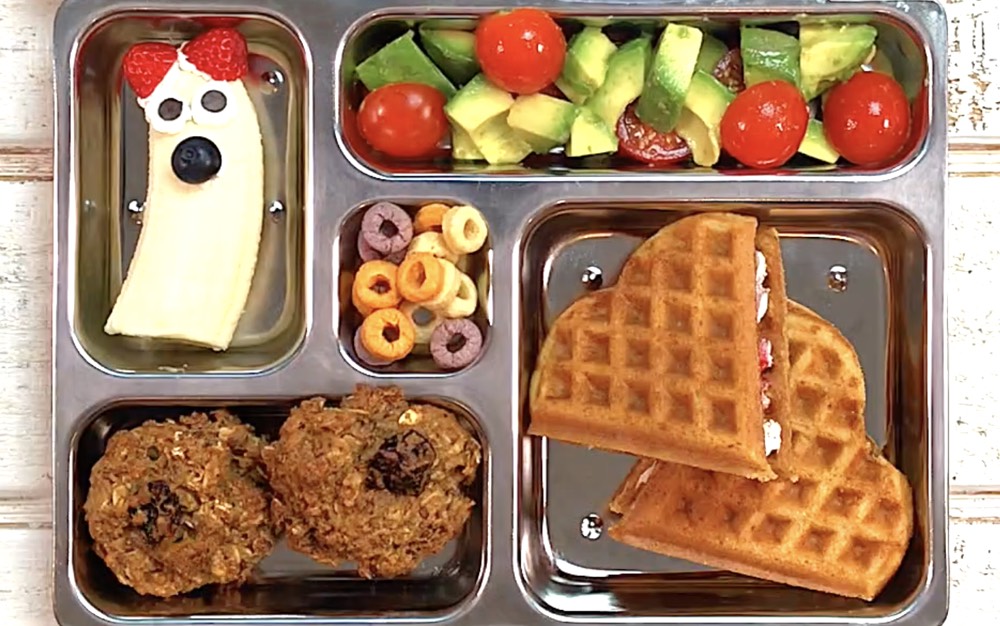 Waffle Hearts School Lunch from Weelicious.com
