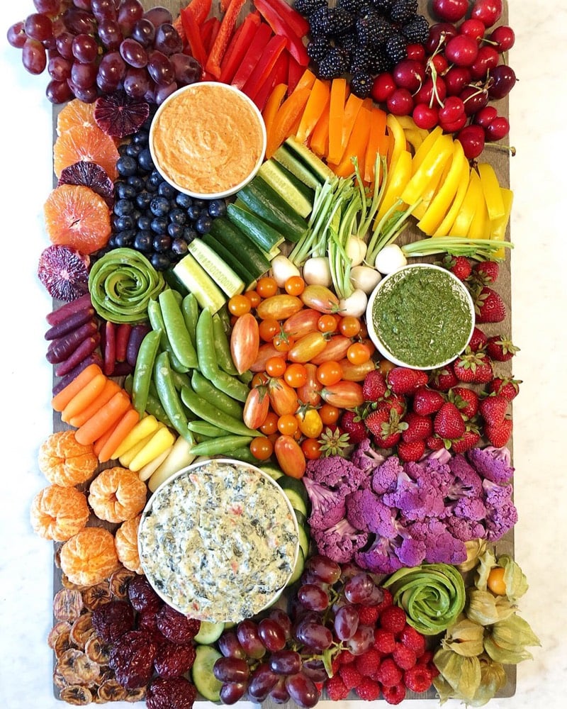 Vegetable Tray Arrangement