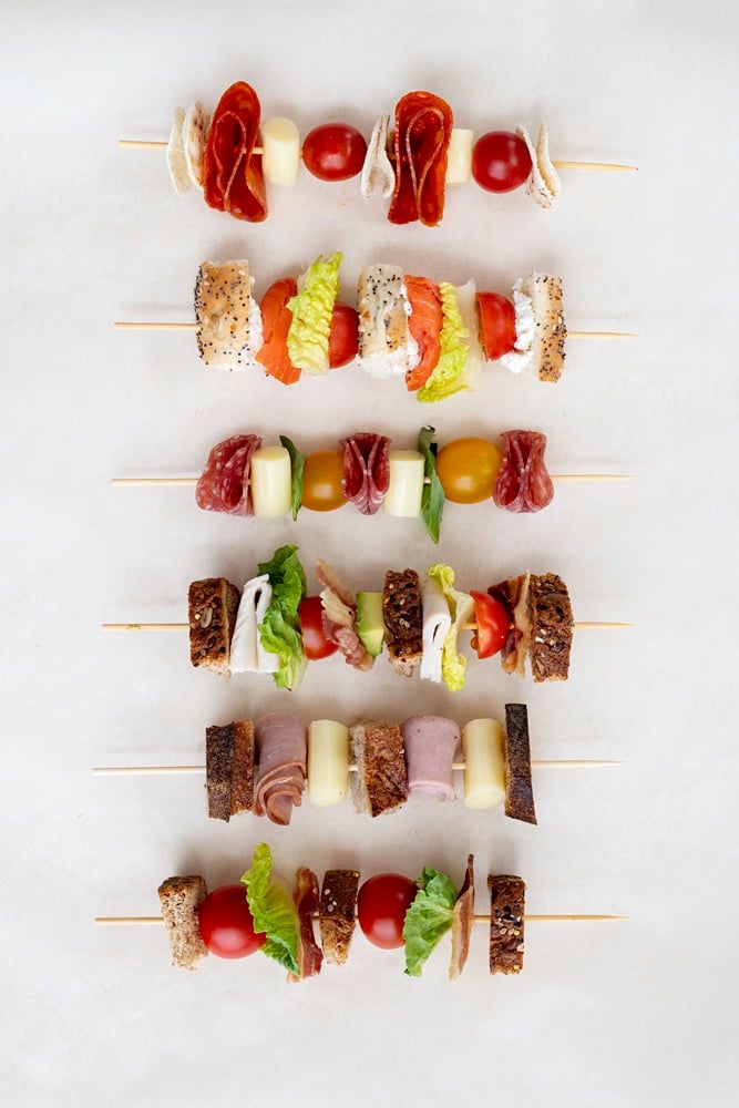 Sandwich Kabobs 5 Ways from Weelicious.com