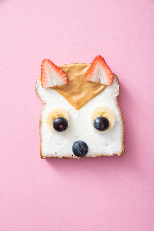 Animal Face Toast from Weelicious.com