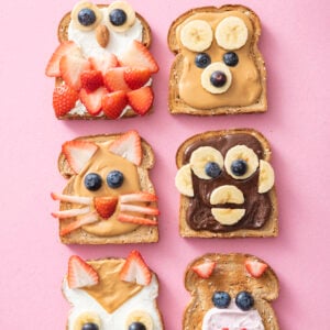 Animal Face Toast from Weelicious.com