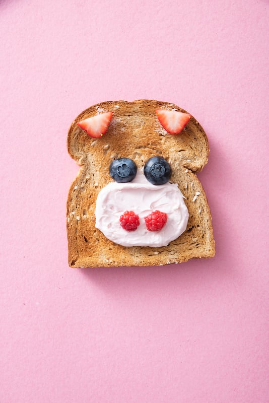 Animal Face Toast from Weelicious.com