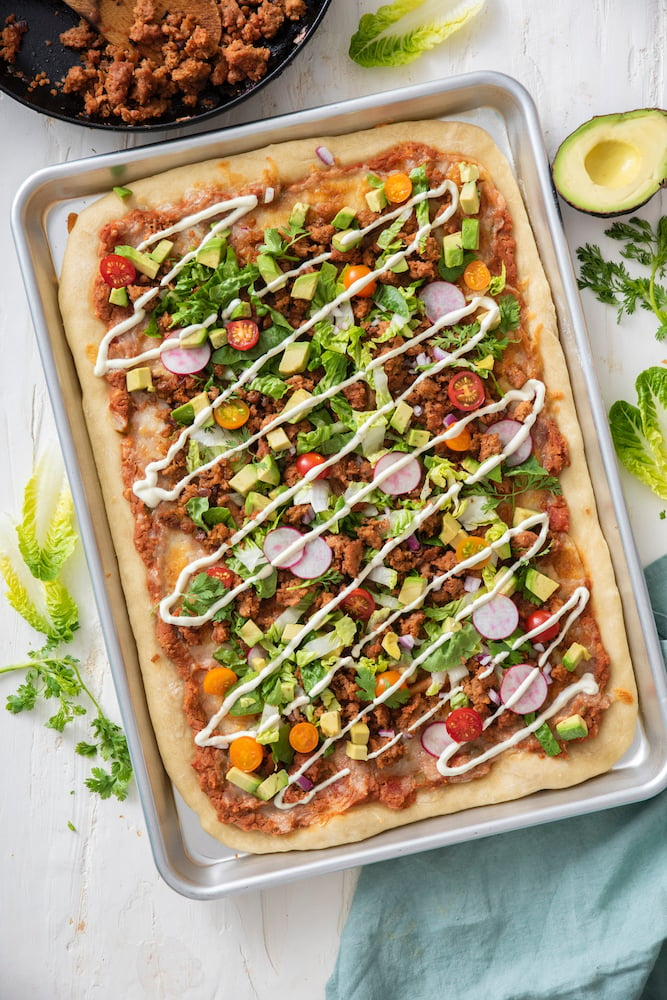 Taco Salad Pizza - Weelicious