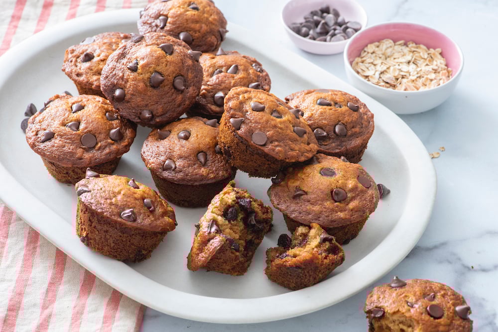 Chocolate Oat Muffins