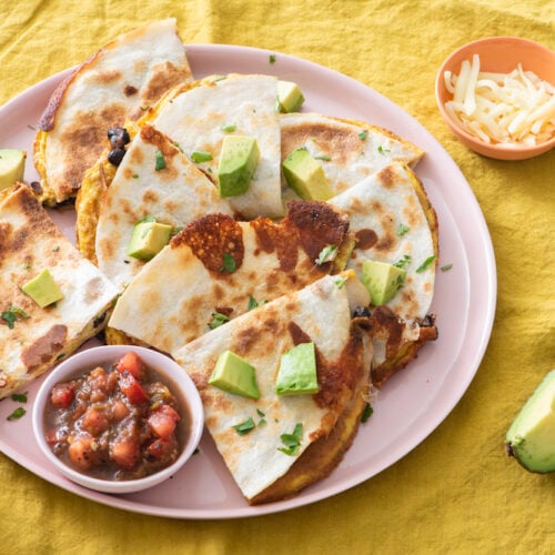 Mexican Egg & Cheese Quesadilla - Weelicious