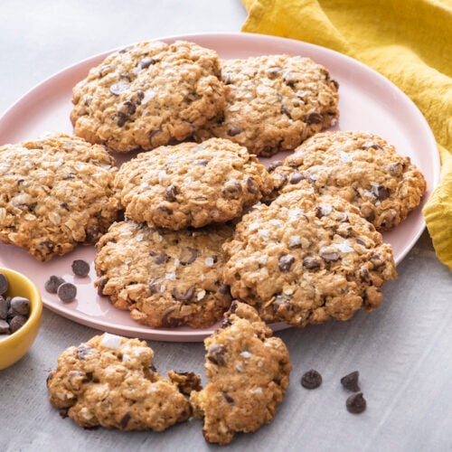 Oatmeal Chocolate Chip Sea Salt Cookies Weelicious