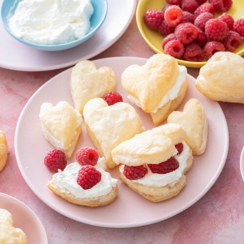 Puff Pastry Berry Hearts - Weelicious