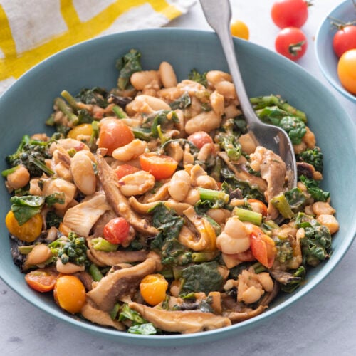 White Bean, Shiitake and Vegetable Bowl - Weelicious