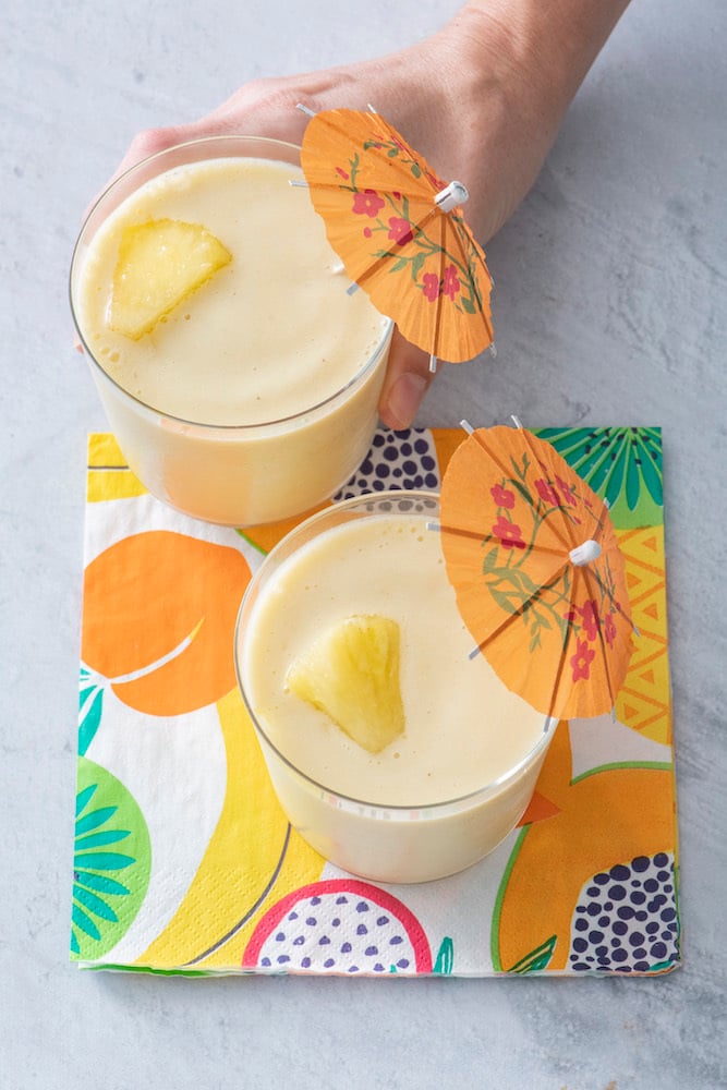 Frozen Pineapple and Mango Mocktail Recipe - Hawaii Travel with Kids