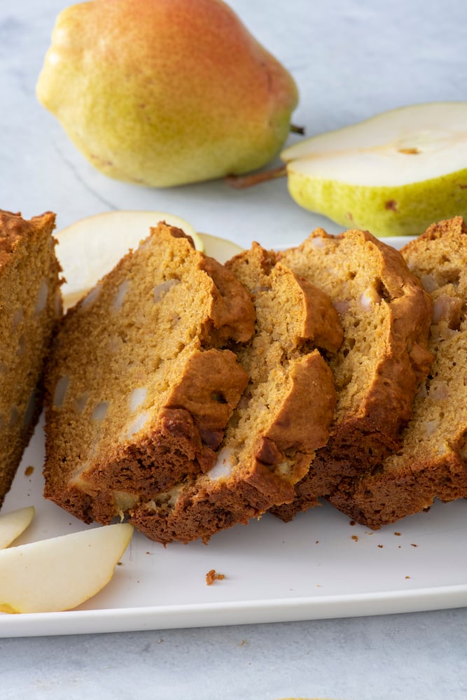 Pear Bread - Perfectly Spiced Quick Bread with Pears