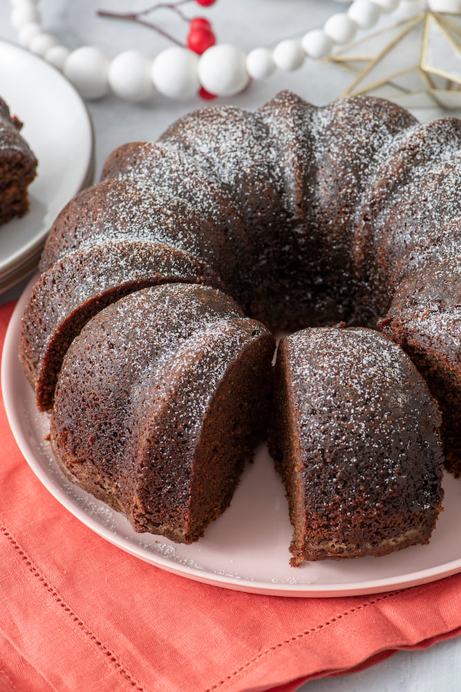 Easy Gingerbread Bundt Cake Recipe with Rum Glaze • The Fresh Cooky