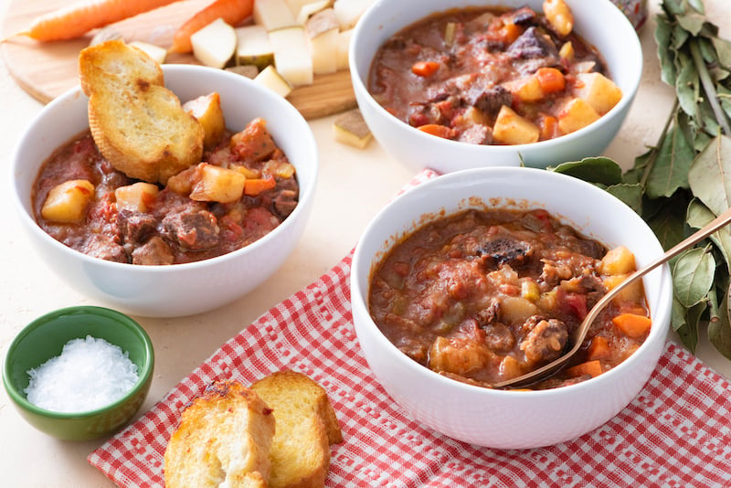 Beef stew - a budget-friendly family dinner.