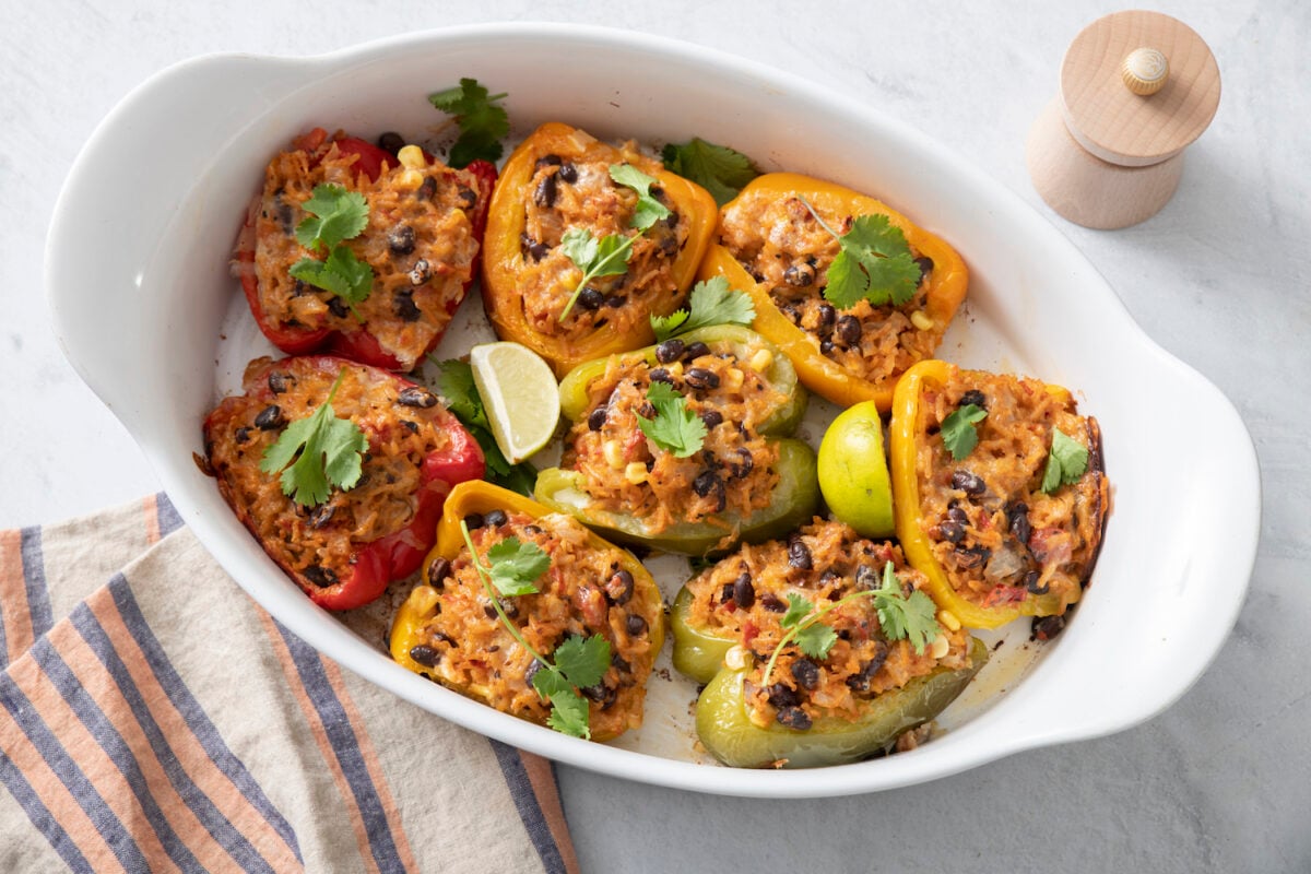 Vegetarian Stuffed Peppers from Weelicious.com