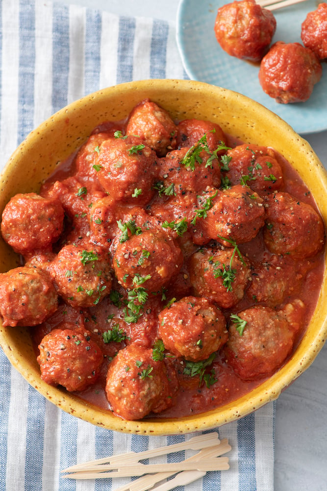 Cheesy Meatballs Weelicious