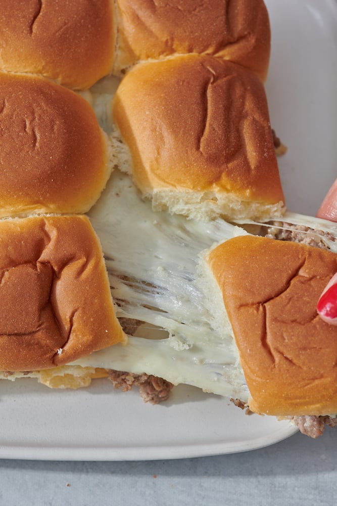 pulling slider with cheese