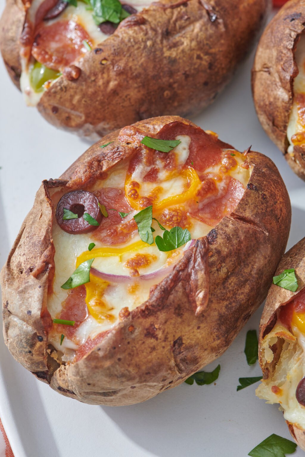 Pizza Stuffed Potatoes Weelicious