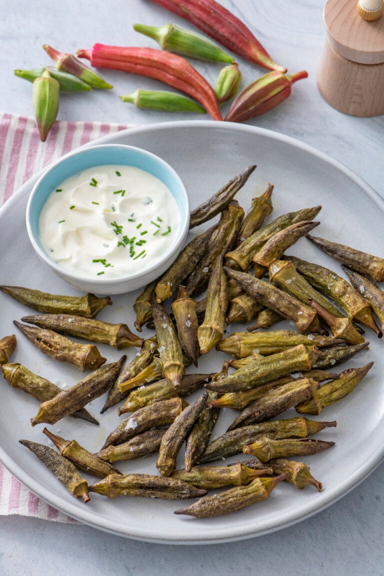 Air Fryer Okra - No Breading or Egg! - Weelicious