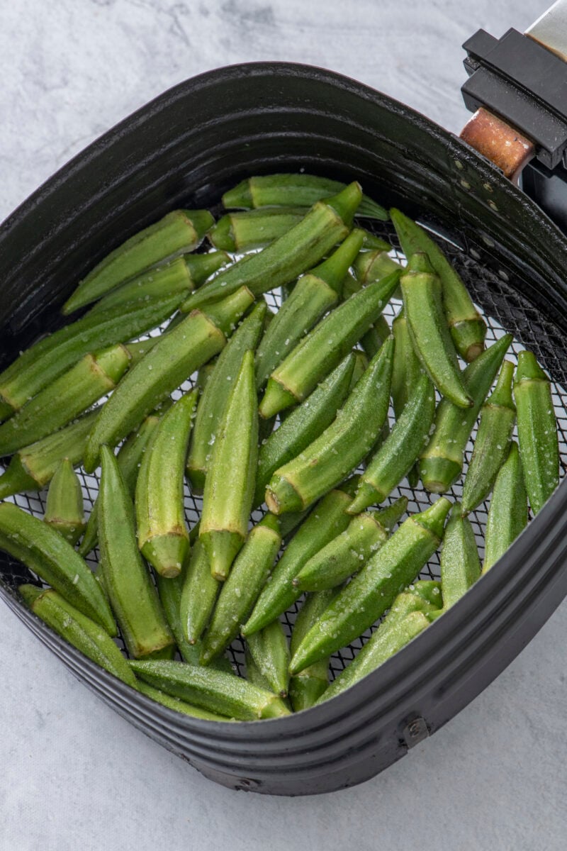 Air Fryer Okra No Breading or Egg! Weelicious