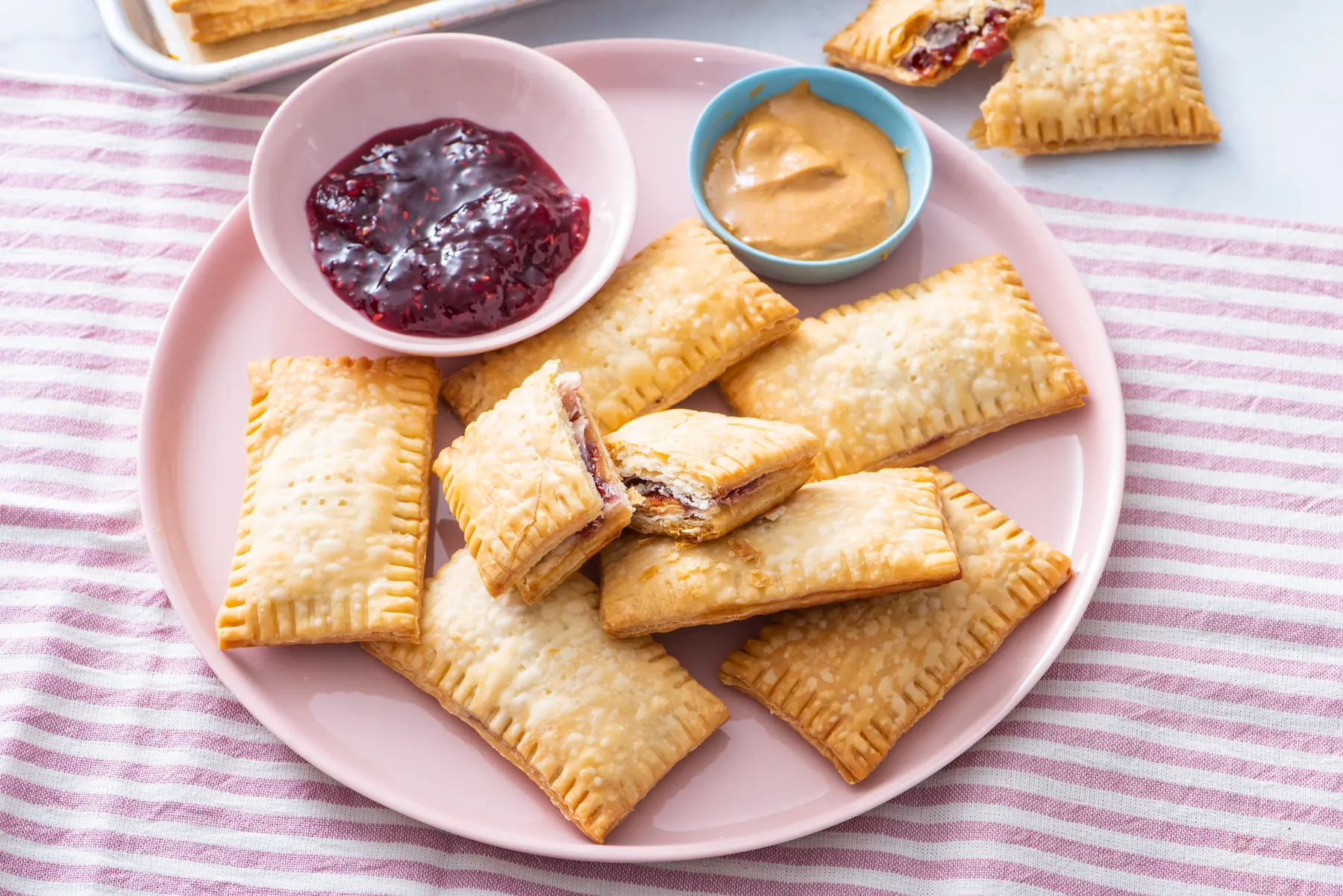 peanut butter and grape jelly pop tarts