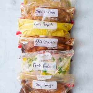 Six ways to mainate chicken.