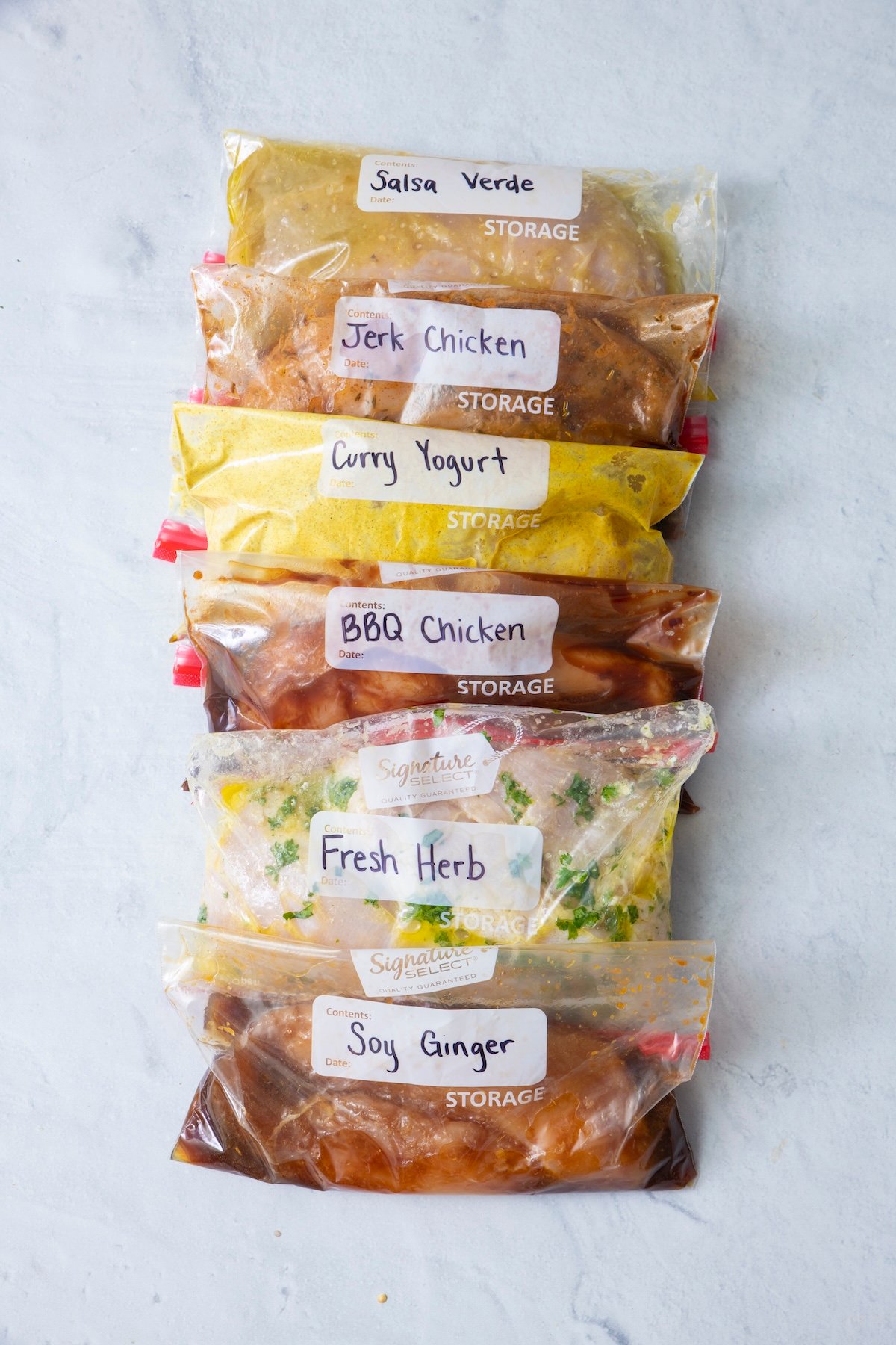 Six ways to marinate chicken.